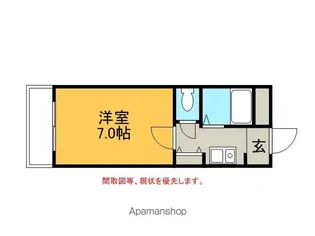 エバーグリーン明大寺【1階】の間取り