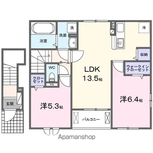 バイオレット【2階】の間取り