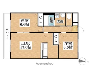 プリミエール清水【2階】の間取り