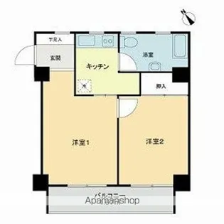 キャッスル荻窪【9階】の間取り