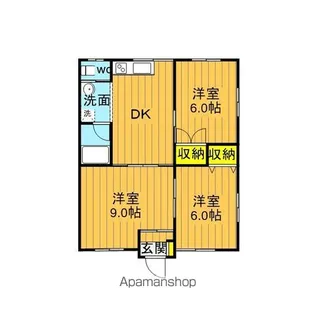旭ハイツ【2号室】の間取り