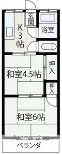 よしみコーポ【105号室】の間取り