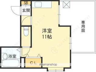 エレメンツアクア【1階】の間取り
