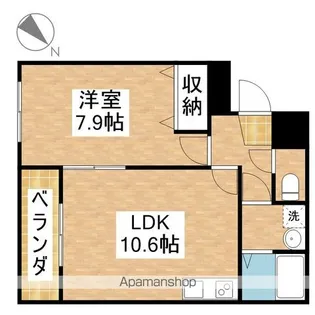 グレイス・ナルミ【301号室】の間取り