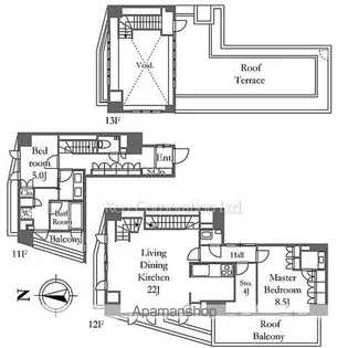 東京都杉並区高円寺北2丁目【マンション】の間取り