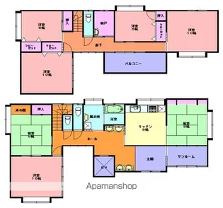 岩手県一関市旭町【一戸建】の間取り