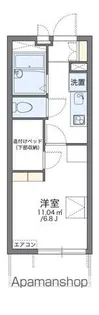 レオパレスアベイユ【2階】の間取り