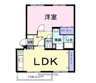 グリーンフィールズ【3階】の間取り