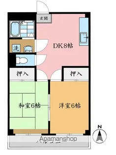 シンエイハイツ【305号室】の間取り