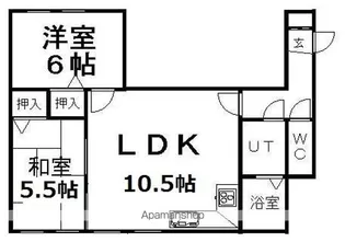 エスペランダ新札幌【302号室】の間取り