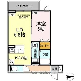 グラナーデ東水元【3階】の間取り