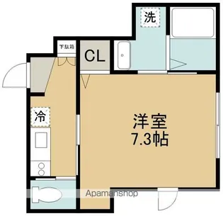 CREATE INC【1階】の間取り