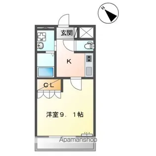シャルマン カトレア【2階】の間取り
