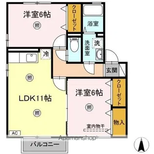 アッサンブラージュ【2階】の間取り