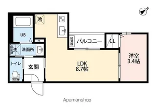 ROBOT−HOUSE(ロボットハウス)守山【2階】の間取り
