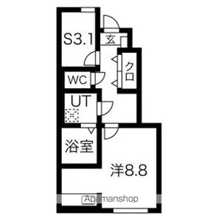 ラポール久野本【106号室】の間取り