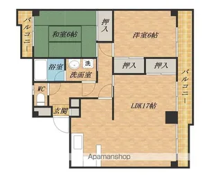 シャンスールミエール【4D号室】の間取り