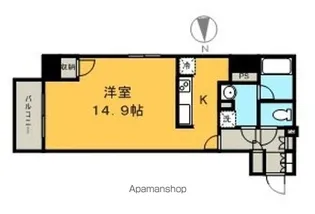 カスタリア栄【1301号室】の間取り