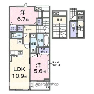 ラヴィアンローズ【3階】の間取り