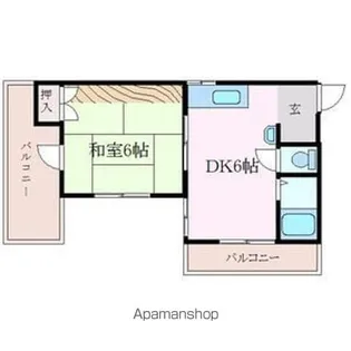コーポカトー【2階】の間取り