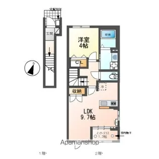 EAU ROUGE(オールージュ)【2階】の間取り