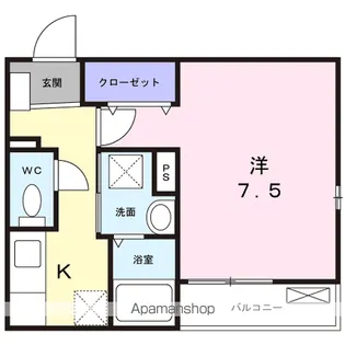 MAISON DENAGOMI【1階】の間取り