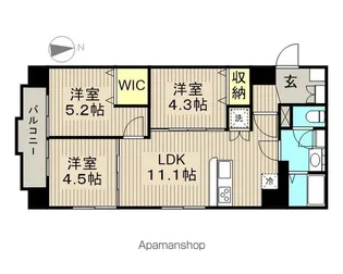 リバーサイドマンション江戸川【2階】の間取り