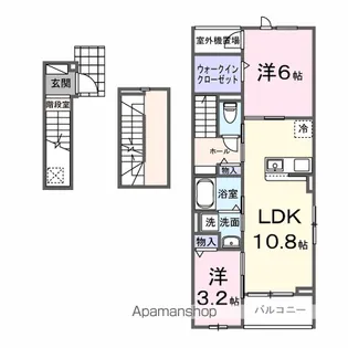 ララ シャングリラ【3階】の間取り