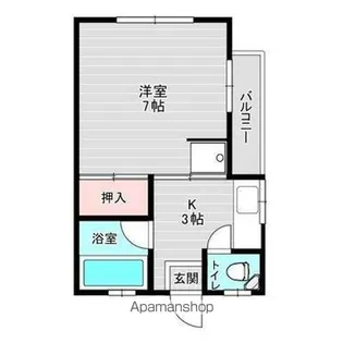 プティシャレー【3階】の間取り