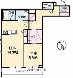 リーストソフィア【3階】の間取り
