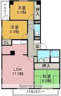 アルカディアⅤ【2階】の間取り