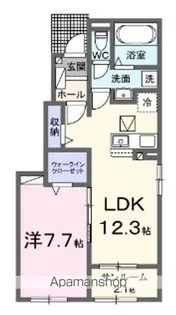 ノース圓 しお【1階】の間取り