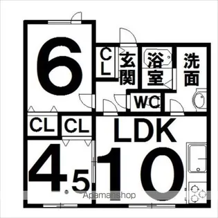 メゾンプリモ【1階】の間取り