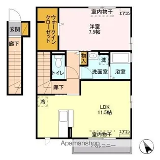 FONTANA A【2階】の間取り