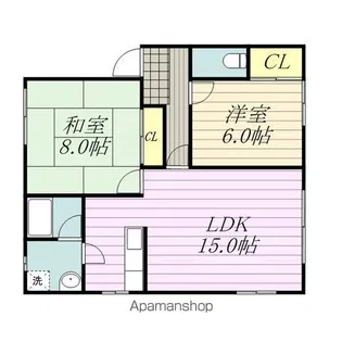 アップルC【302号室】の間取り