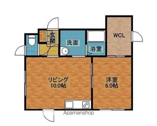 サンサーラ四番館【102号室】の間取り
