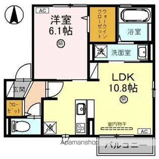 ブランメールT【2階】の間取り