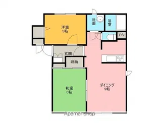 エルリーゾB【101号室】の間取り