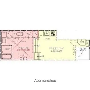 エスポワール中村【1011号室】の間取り