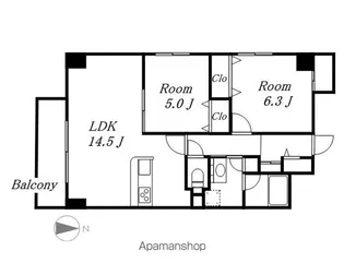 フォレストスクエア香呑【7階】の間取り