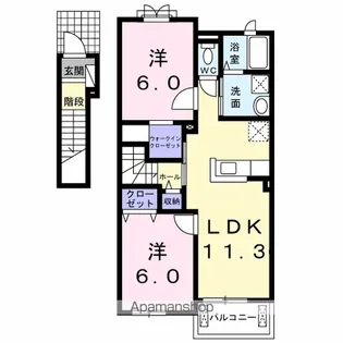 グランコート【2階】の間取り