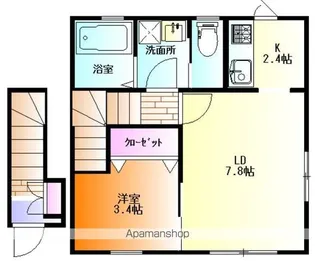 DURRE(デュレ)A【205号室】の間取り