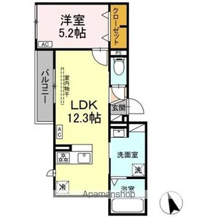 SUN HILLS三組【3階】の間取り