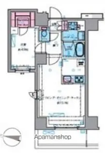 ジェノヴィア四谷三丁目グリーンヴェール【2階】の間取り