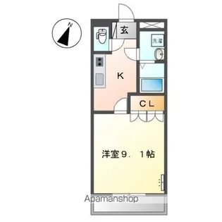 プランドール・ソフィア【203号室】の間取り