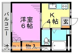 サクセスコーポラス【1階】の間取り