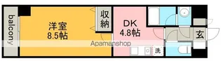 ウェークフォレストブロンド【4階】の間取り