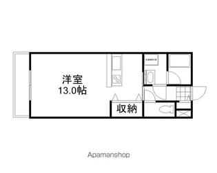 ラフィネ西之町【2階】の間取り