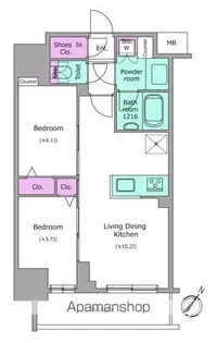 アーバネックス日本橋茅場町【4階】の間取り