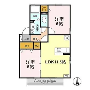 フェニックス EF【1階】の間取り